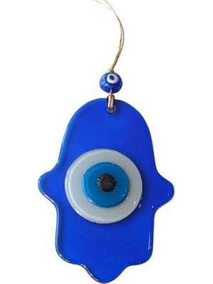 İsingir Shopping Nazar Boncuklu Şeffaf Fatma Ana Bereket Eli Cam Duvar Süsü