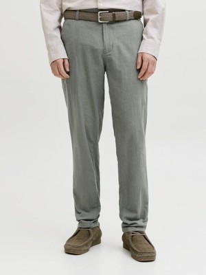 Jack & Jones Jack Jones Tace Summer Lınen Blend Tapared Fit Erkek Chino Pantolon 12248604