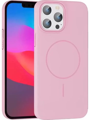 LTG Nova Iphone 15 Broş Magsafe Kapak - Pembe