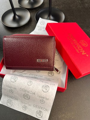 Egem Atelier Şık Kompakt Deri Küçük Cüzdan