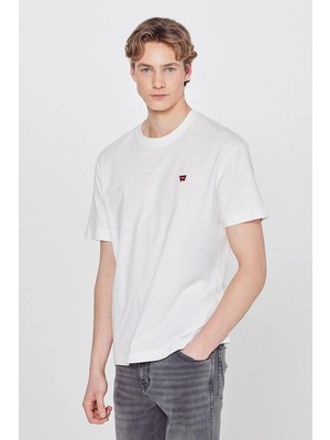 Wrangler Small Logo Bisiklet Yaka Erkek T-Shirt W7NM203877102