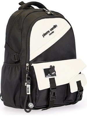 Pierre Cardin Siyah  Unisex   Çok Gözlü Okul Veya Günlük  Sırt Çantası