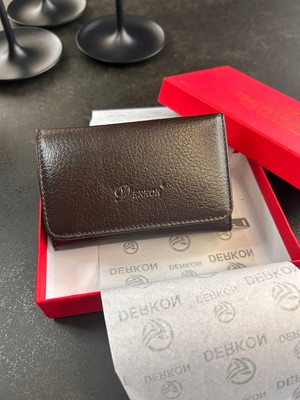 Egem Atelier Şık Kompakt Deri Küçük Cüzdan