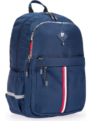 Pierre Cardin Lacivert Unisex Çok Gözlü Okul Veya Günlük  Sırt Çantası