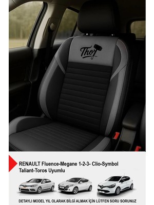 Naz Oto Thor Tay Tüyü Oto Koltuk Kılıfı (Renault-Fluence-Megan 1-2-3-Clio-Symbol-Taliant-Toros Uyumlu)