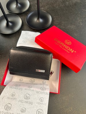 Egem Atelier Şık Kompakt Deri Küçük Cüzdan