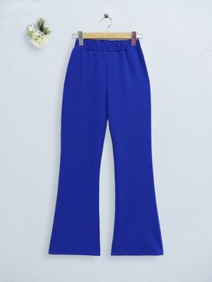 Moda Morfo Ithal Kumaş Ispanyol Paça Pantolon  -Saks