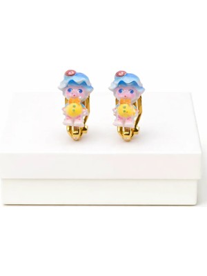 Makewell Şirin Kedicik Sıkıştırmalı Küpe Delik Gerektirmeyen Kız Çocuk Aksesuar