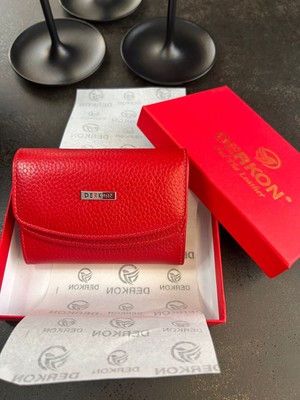 Egem Atelier Derkon Hakiki Deri Her Çantaya Sığabilecek Ölçüde Kullanışlı Kadın Cüzdanı