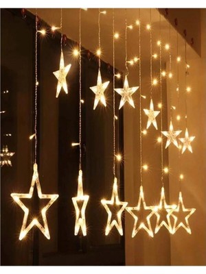 AyrStore Buğz 138 Ledli Yıldız Perde Işık 3 Metre