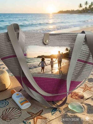 Nesdesing Hasır Plaj Çantası