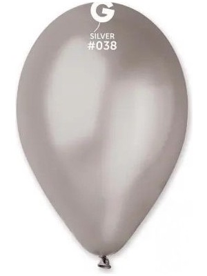 Gemar Kutlama Atölyesi Metalik Silver Balon 15’li