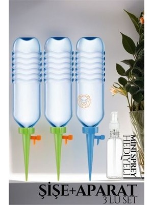 Senka Çiçek Damlama Sulama Şişe Aparat Seti 3 Şişe