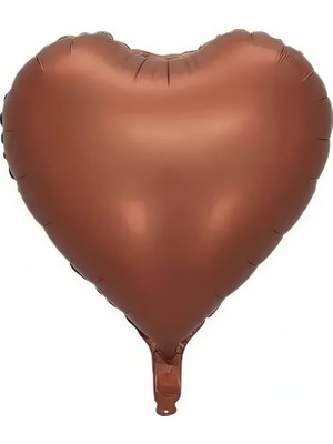 Deha Parti  Çikolata Kahve Kalp Folyo Balon  40CM Sevgililer Günü Evlilik Teklifi Romantik  Doğum Günü