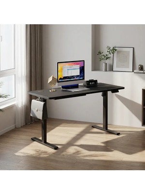 Adornist Yüksekliği Ayarlanabilir Ergonomik Bilgisayar & Çalışma Masası Siyah