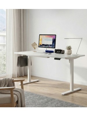 Adornist Yüksekliği Ayarlanabilir Ergonomik Bilgisayar & Çalışma Masası Beyaz