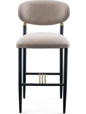 Gazzini Furniture Elegance Kolçaksız Metal Bar Sandalyesi