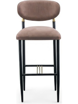 Gazzini Furniture Elegance Kolçaksız Metal Bar Sandalyesi