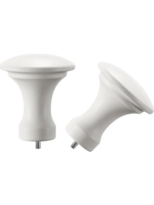 IKEA Backradula Beyaz Perde Çubuğu Topuzu