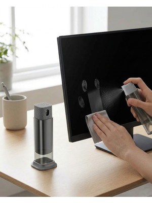 byasafkids Çok Amaçlı Ekran Temizleme Sprey Şişesi Telefon Tablet Bilgisayar Temizleme Kabı