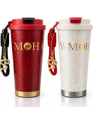 Store Mania Lüks Tasarım Charm Detaylı Çift Katmanlı Vakumlu Termos Bardak  STRMIA-RSTTT34