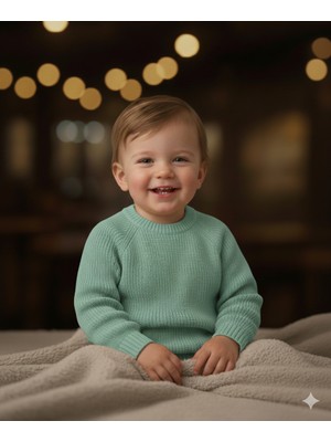 Mihrumay Bebek ve Çocuk Selanik Örgü Triko Kazak