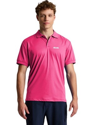Slam Tech Pique Polo Evo Erkek Pembe Tişört