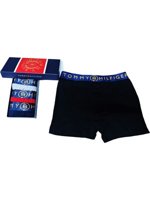 Tommy Erkek Boxer Set 4 "lü Rahat Kalıp