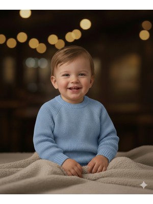Mihrumay Bebek ve Çocuk Selanik Örgü Triko Kazak