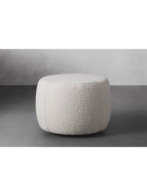 Vivense Loft Teddy Puf, Beyaz