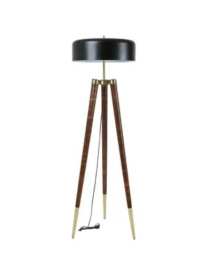 Vivense Stil Büyük Retro 8 Başlıklı Lambader, Siyah Başlık