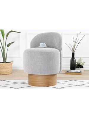 Vivense Barren Puf, Gri