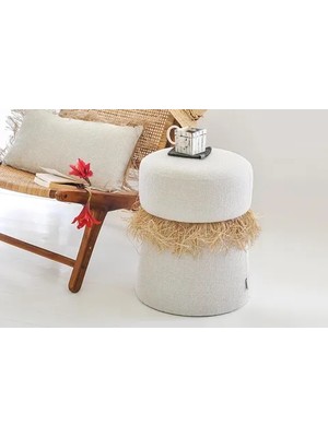 Vivense Cübaa Puf, Krem