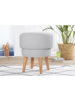 Vivense Veccio Puf, Açık Gri