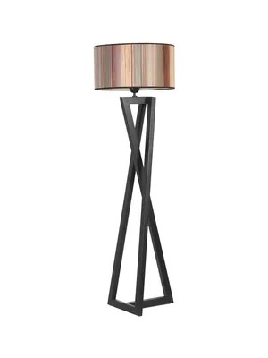 Vivense Maçka Silindir Lambader, Renkli Siyah