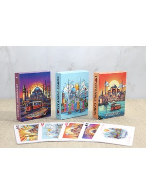 Masa Dostu Istanbul Temalı Iskambil Oyun Kartı
