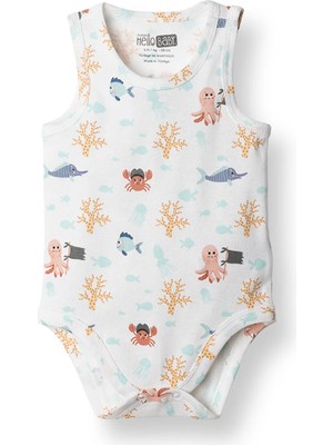 Hellobaby Erkek Bebek Body Bisiklet Yaka Sleeveless