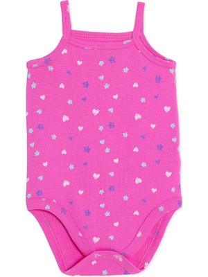 Hellobaby Kız Bebek Body Çıtçıtlı Yaka Strappy