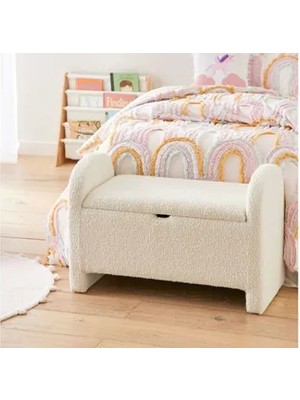 Vivense Linda Sandıklı Puf, Beyaz