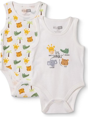 Hellobaby Erkek Bebek 2li Body Çıtçıtlı Bisiklet Yaka Sleeveless