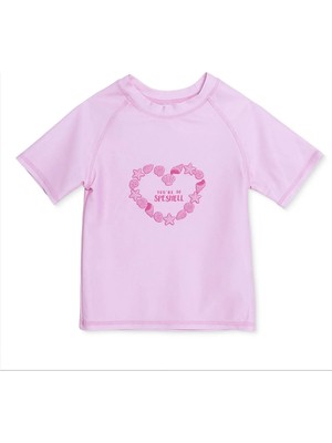 Hellobaby Kız Bebek Mayo Kalp Baskılı