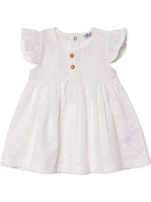 Hellobaby Kız Bebek Elbise Düğmeli Bisiklet Yaka Sleeveless