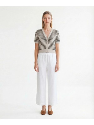 Yargıcı Regular Yakasız Yaka Kısa Kol Hırka