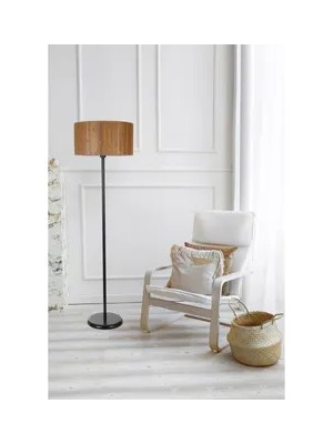 Vivense Cedric Siyah Lambader, Bambu Sıfır Bir Abajurlu