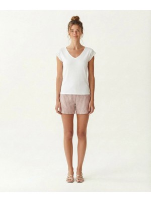 Yargıcı Regular V Yaka Kısa Kol T-Shirt