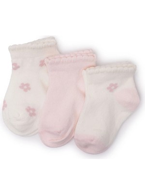 Hellobaby Kız Bebek 3lü Bilek Çorap Çiçek Baskılı