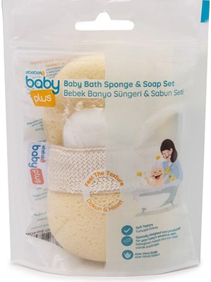 Baby Plus Banyo Sünger ve Sabun Seti