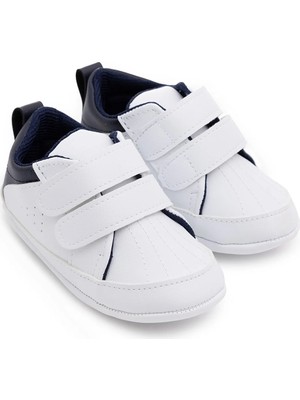 Hellobaby Erkek Bebek Ilk Adım Ayakkabı Bisiklet Yaka Strappy Duble