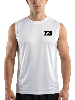 Torq Athletics Sıfır Kol Tişört Large - Beyaz