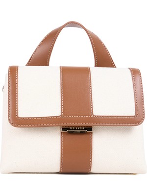 Ted Baker %60 Poliüretan, %40 Pamuk Bej - Taba Kadın Çapraz Çanta TBSS26FBAG038